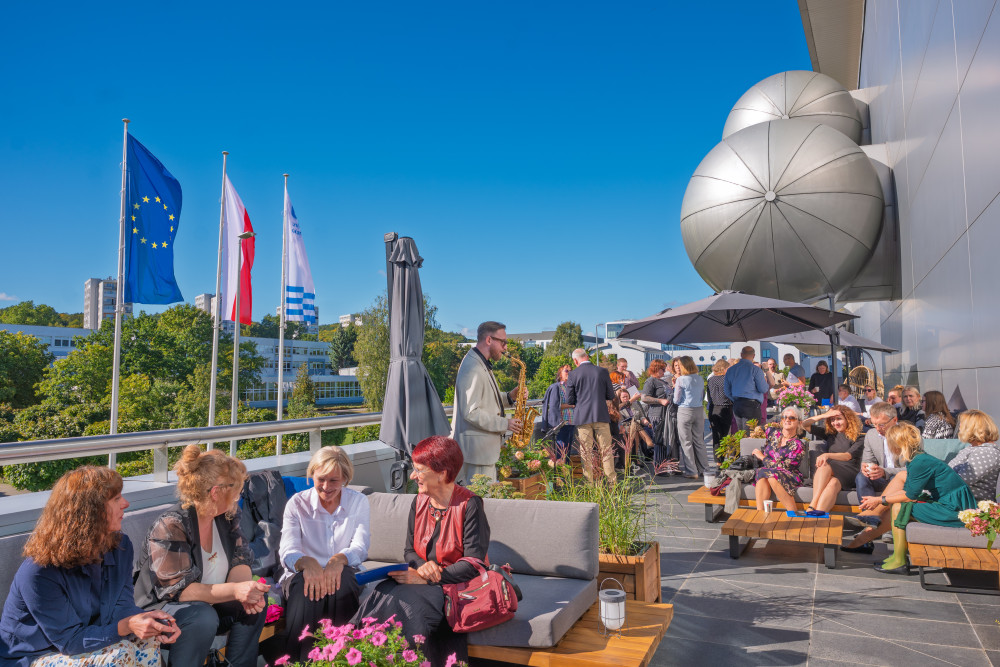 Opening of the garden on the terrace of the Main Library