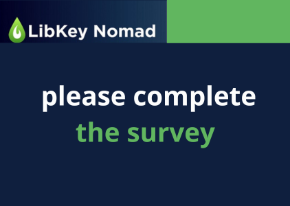 The LibKey tool – please complete the survey
