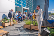 Opening of the garden on the terrace of the Main Library