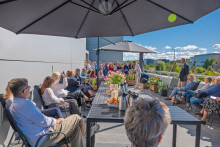 Opening of the garden on the terrace of the Main Library