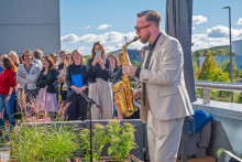 Opening of the garden on the terrace of the Main Library