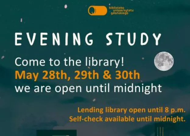 Learning at night? Yes, the Main Library will be open until midnight!