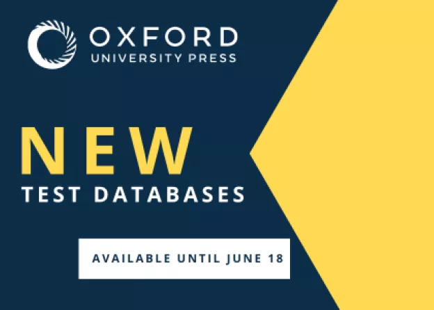 New Oxford University Press databases available on a trial access until June 18, 2026