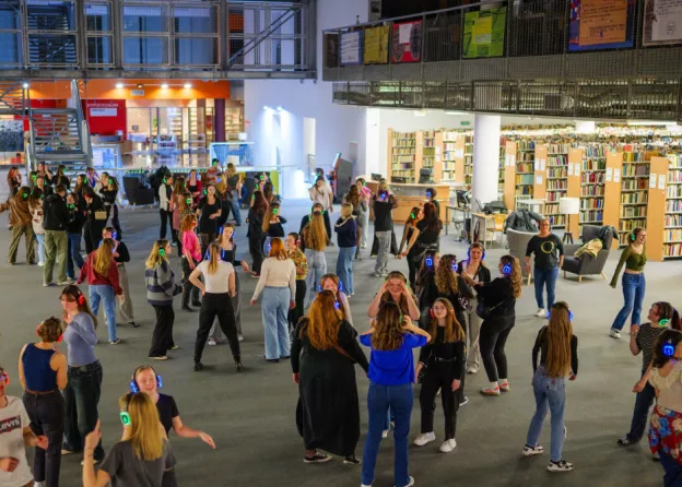 Silent Disco in the Main Library